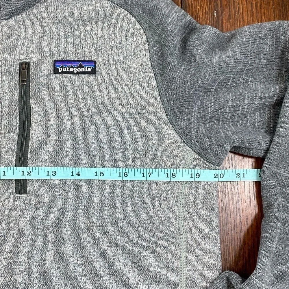 Patagonia Men’s‎ Better Sweater Quarter Zip Pullover Fleece Gray Small